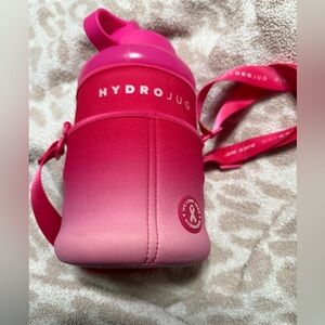 HydroJug Pink Ombre Water Bottle w sleeve